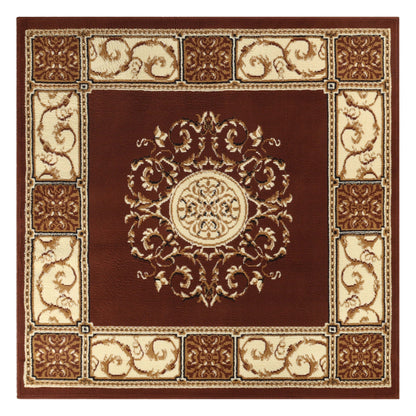Tapis d'intérieur grand format de style traditionnel de qualité supérieure