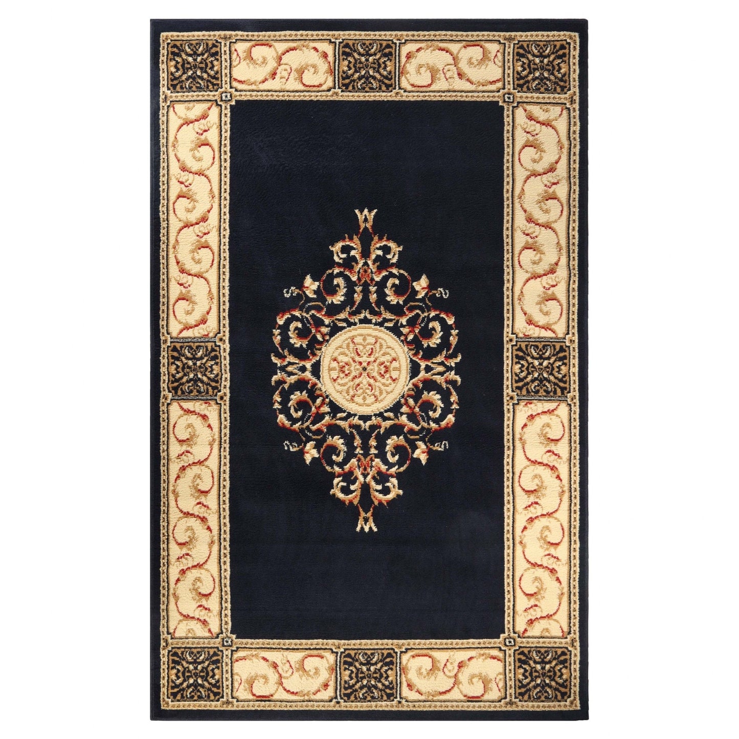 Tapis d'intérieur grand format de style traditionnel de qualité supérieure