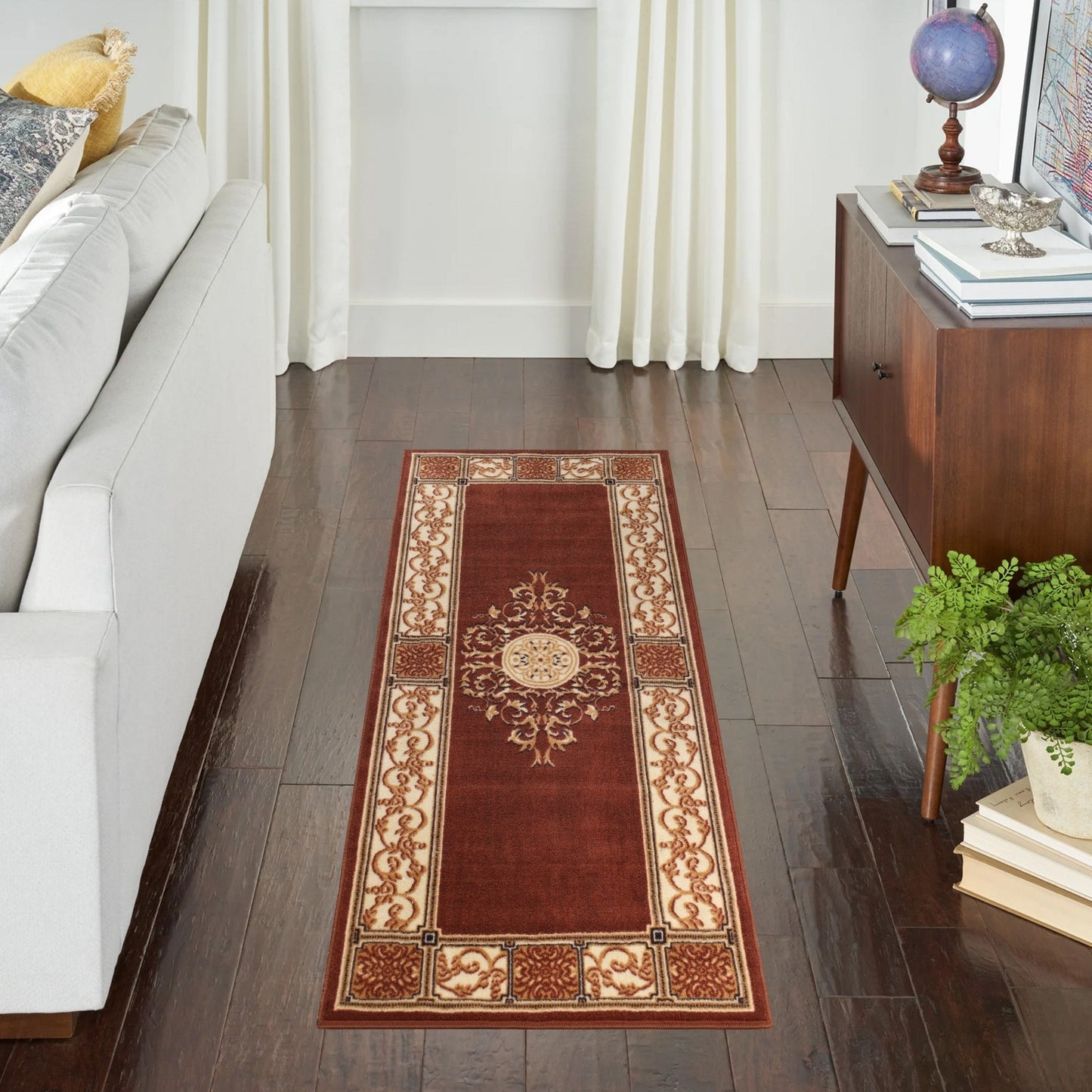 Tapis d'intérieur grand format de style traditionnel de qualité supérieure