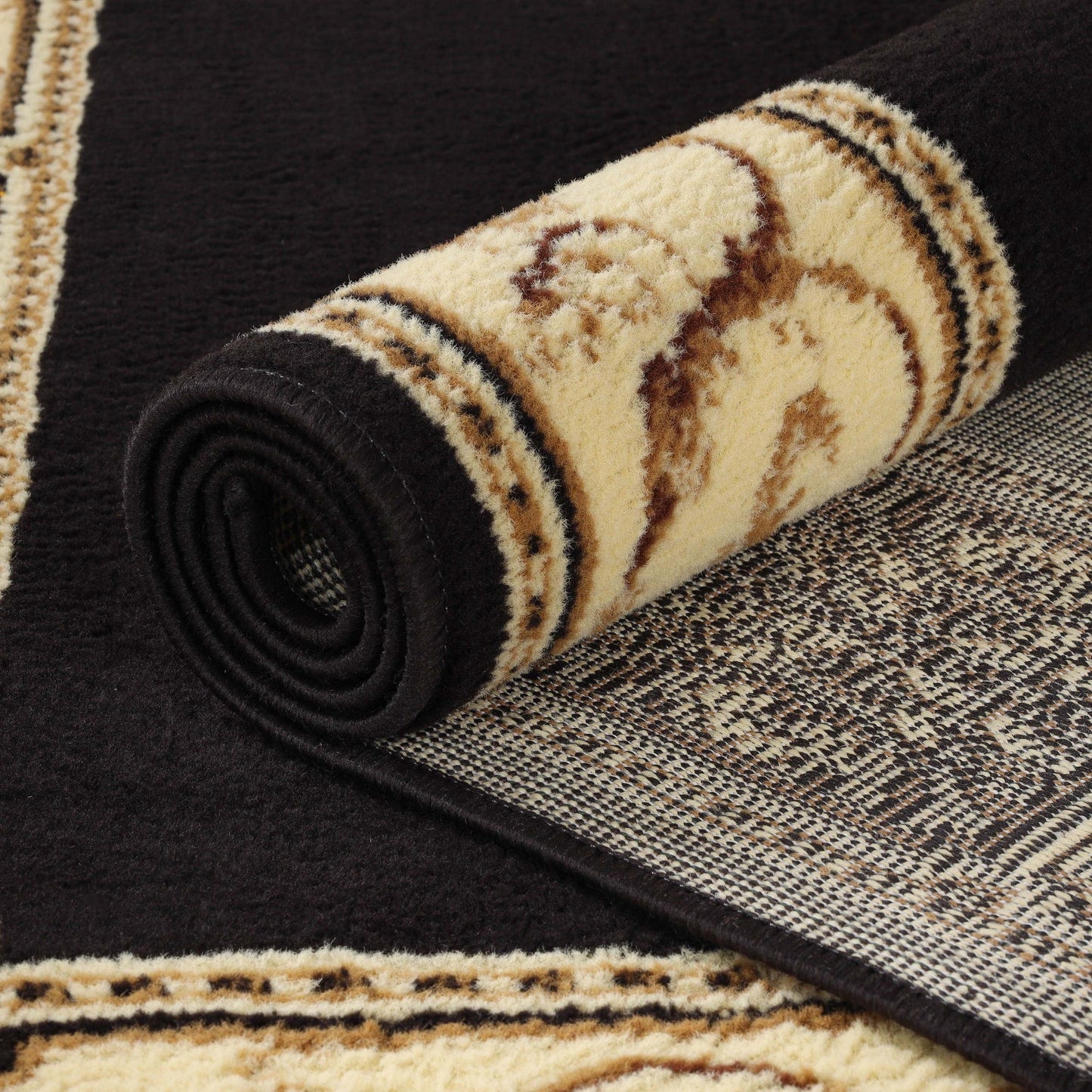 Tapis d'intérieur grand format de style traditionnel de qualité supérieure