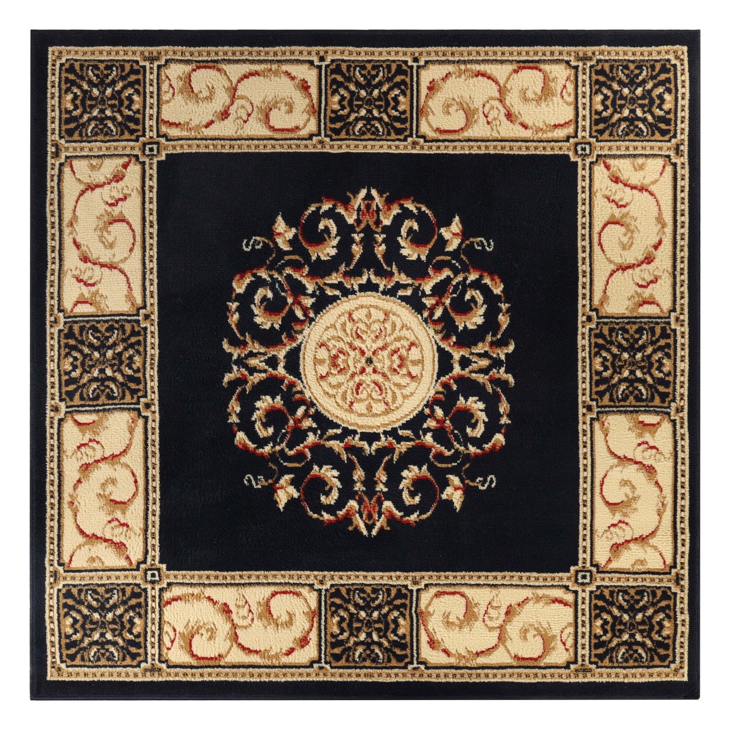 Tapis d'intérieur grand format de style traditionnel de qualité supérieure