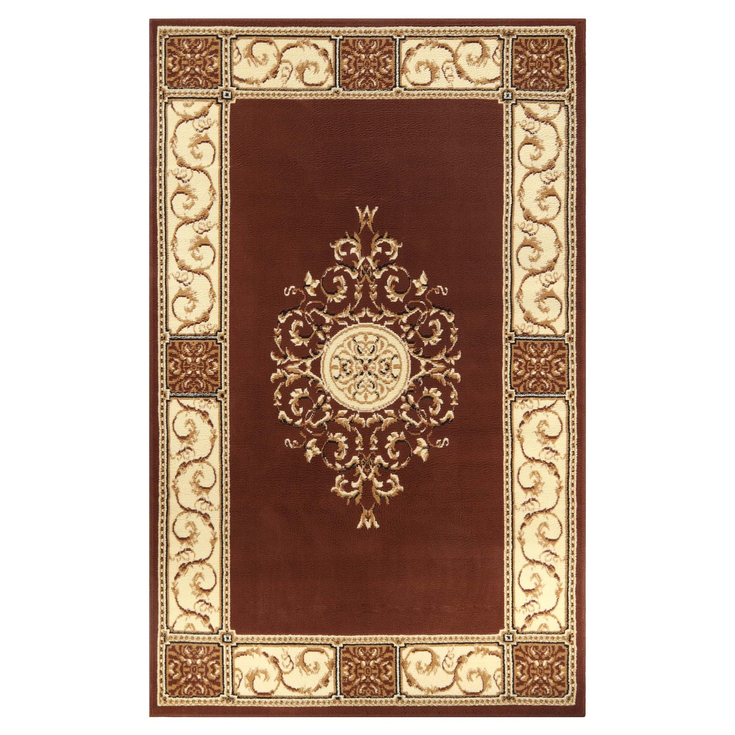 Tapis d'intérieur grand format de style traditionnel de qualité supérieure