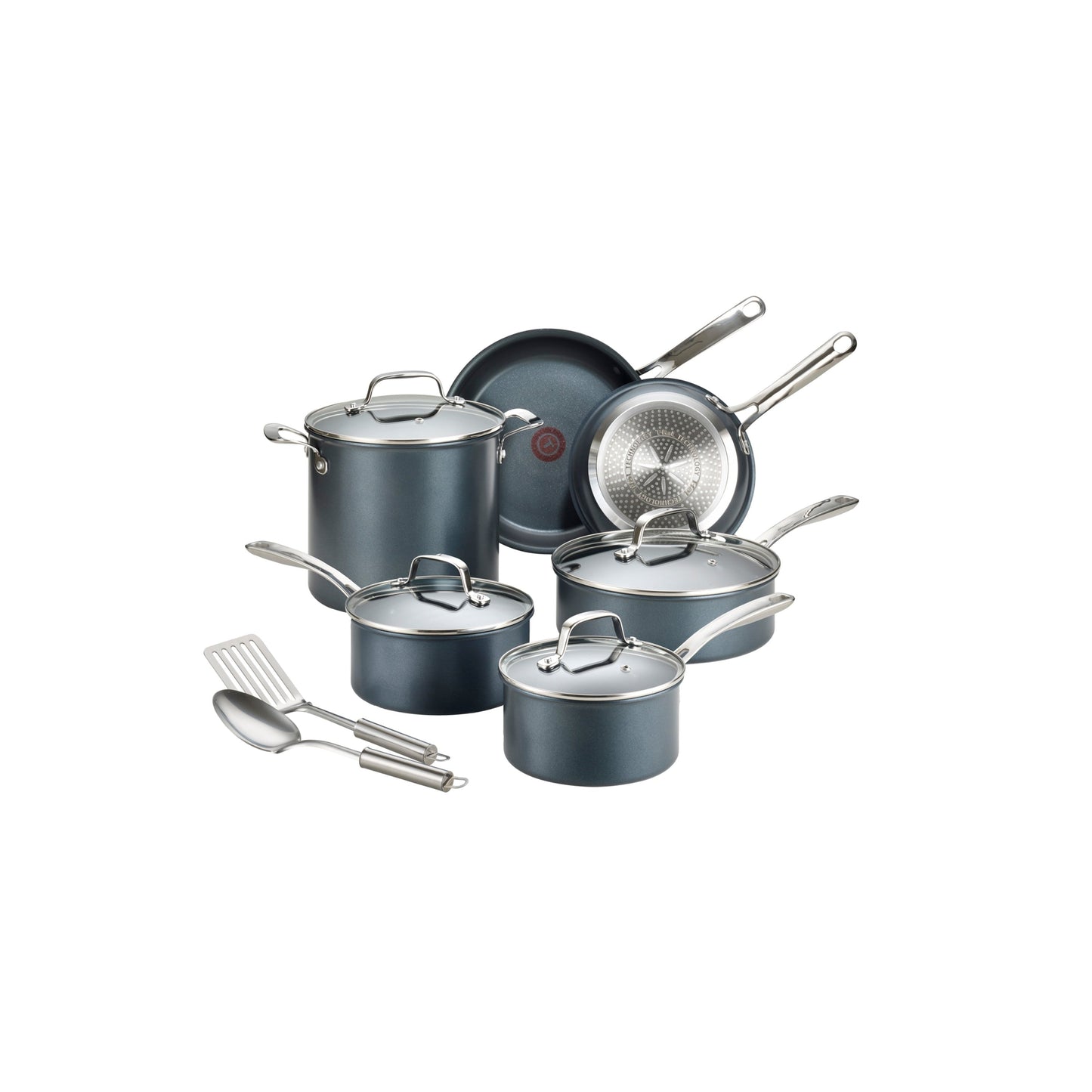 Batterie de cuisine antiadhésive T-fal Platinum avec fond à induction, collection Unlimited Cookware, 12 pièces