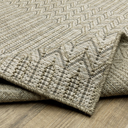 Tapis Vista Home Tangelo géométrique beige/noir haute performance