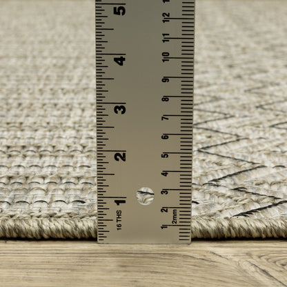 Tapis Vista Home Tangelo géométrique beige/noir haute performance