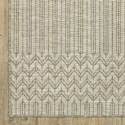 Tapis Vista Home Tangelo géométrique beige/noir haute performance