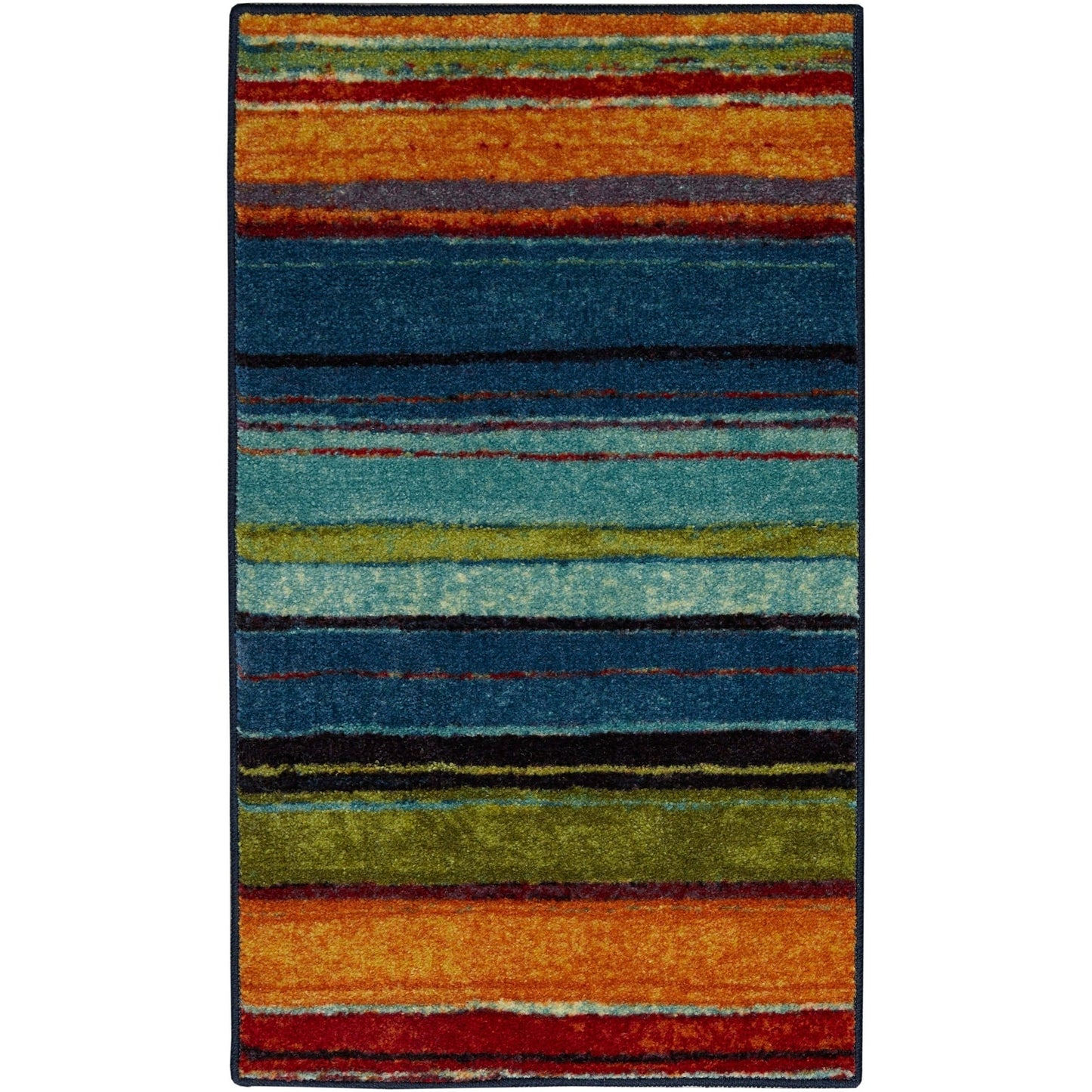 Tapis de style bohème à rayures multicolores Sultan de la collection Curated Nomad