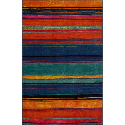 Tapis de style bohème à rayures multicolores Sultan de la collection Curated Nomad