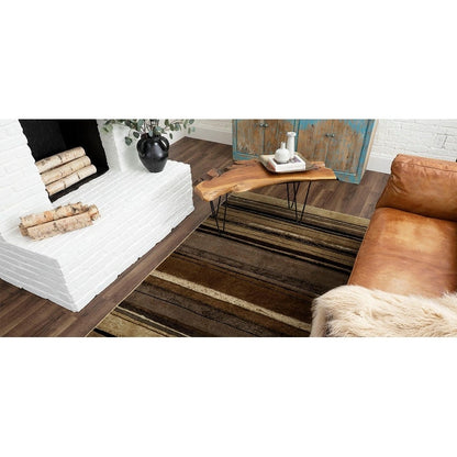 Tapis de style bohème à rayures multicolores Sultan de la collection Curated Nomad