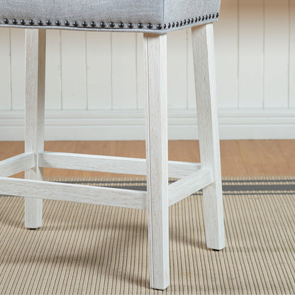 Tabourets de comptoir sans dossier à assise en selle Gray Barn Barish (lot de 2)