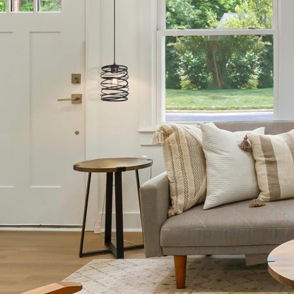 Suspension à une lumière de style ferme Gray Barn pour l'îlot de cuisine/salle à manger