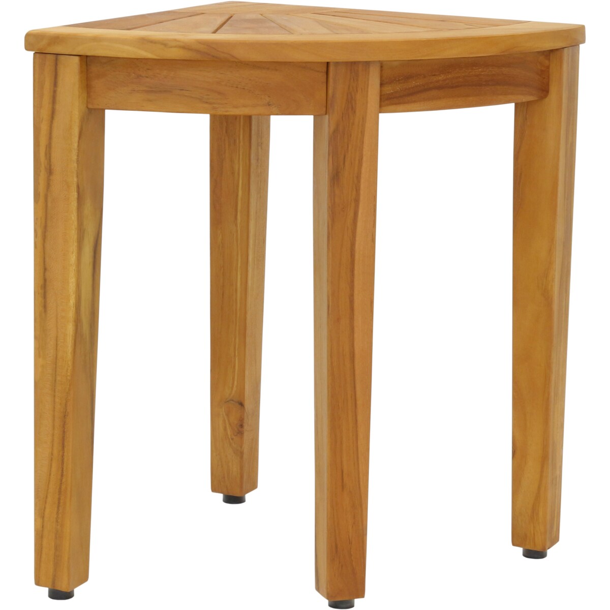 Banc de douche d'angle original Kai en teck