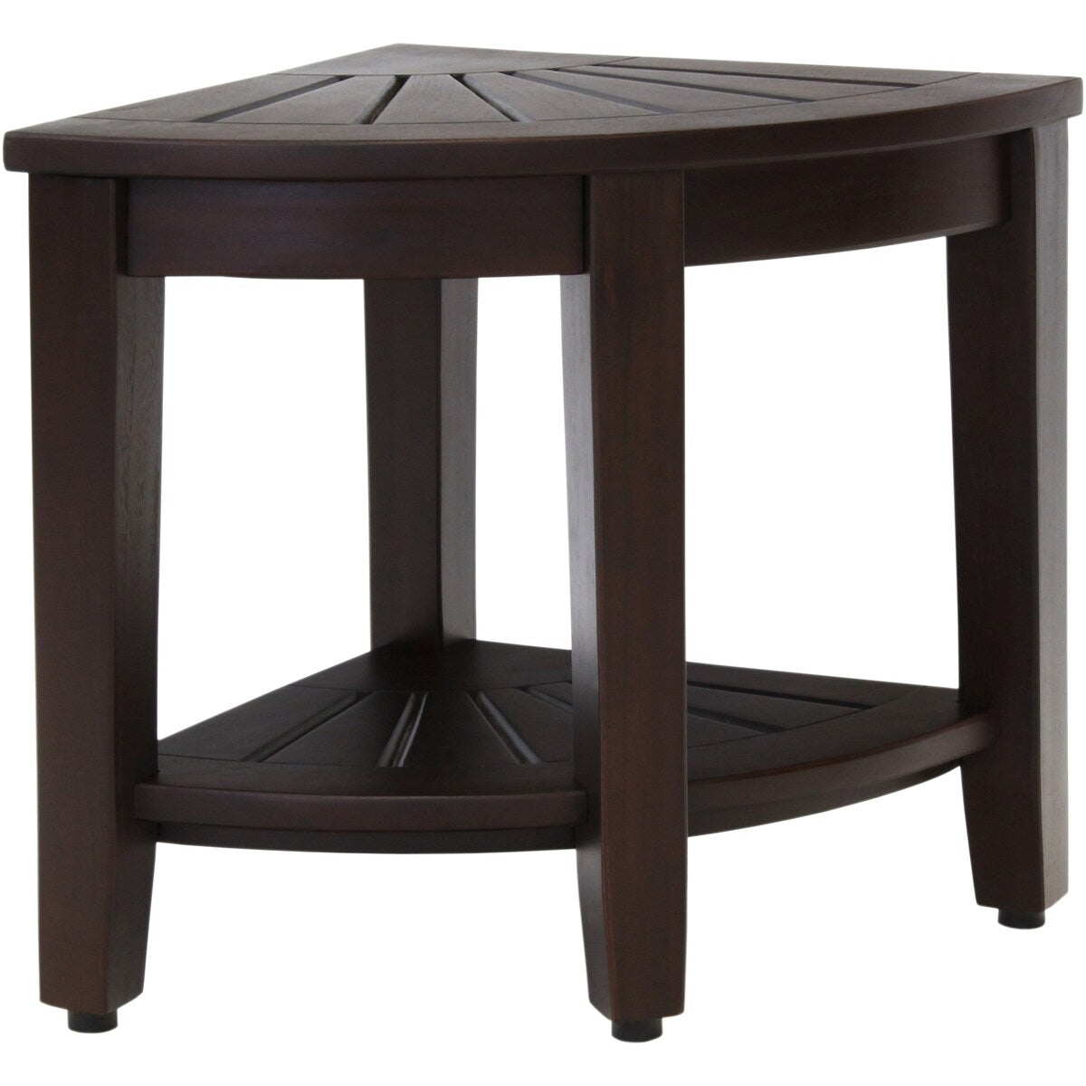 Banc de douche d'angle original Kai en teck