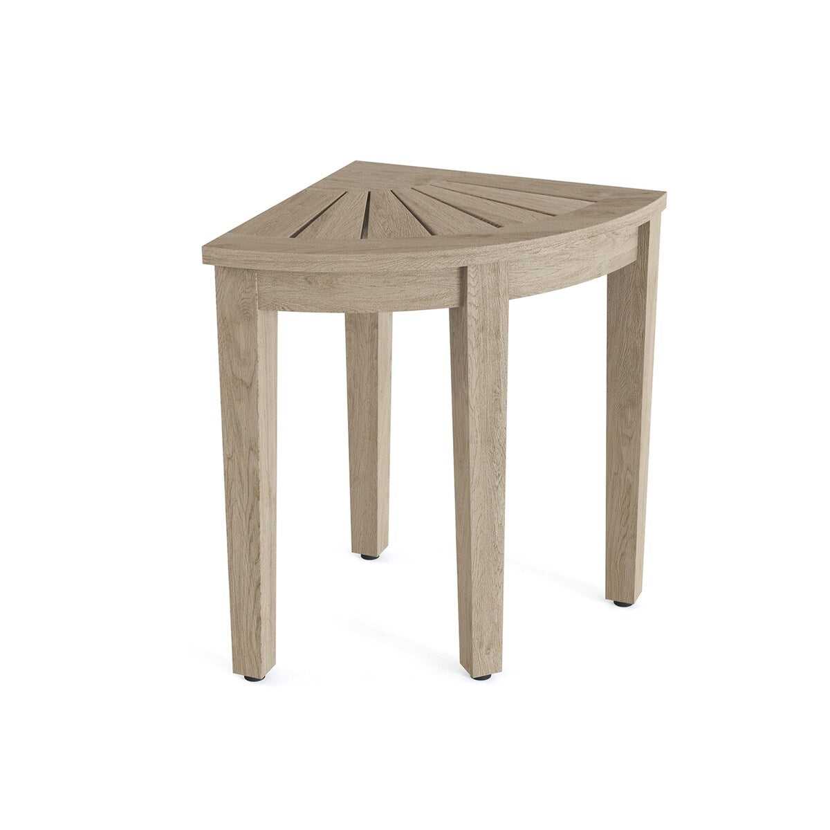 Banc de douche d'angle original Kai en teck