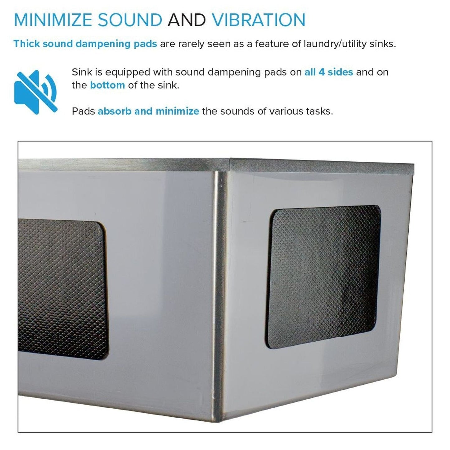 Évier et support de lavage en acier inoxydable Transolid EWS-2422S, 61 cm L x 56 cm P x 89 cm H