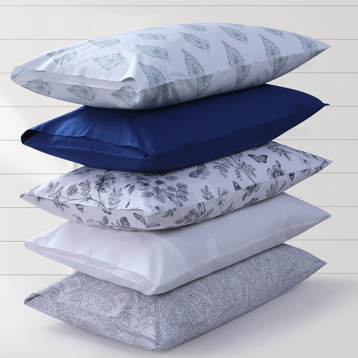 Ensemble de draps en percale de coton biologique Tribeca Living, 400 fils, poches extra profondes