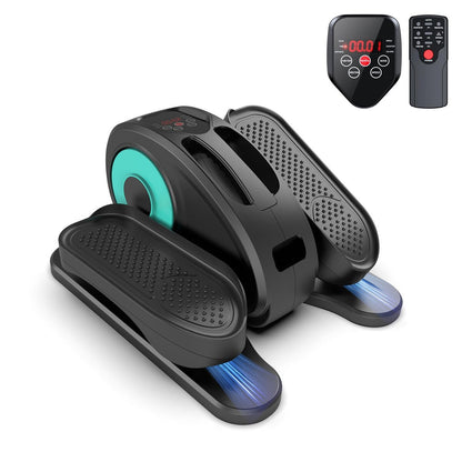 Appareil elliptique de bureau, vélo elliptique avec télécommande, pédalier assis pour seniors, adultes et adolescents