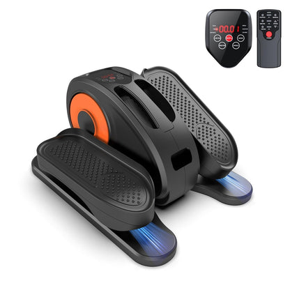 Appareil elliptique de bureau, vélo elliptique avec télécommande, pédalier assis pour seniors, adultes et adolescents