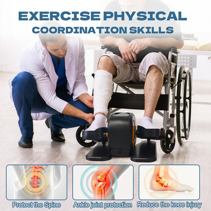 Appareil elliptique de bureau, vélo elliptique avec télécommande, pédalier assis pour seniors, adultes et adolescents