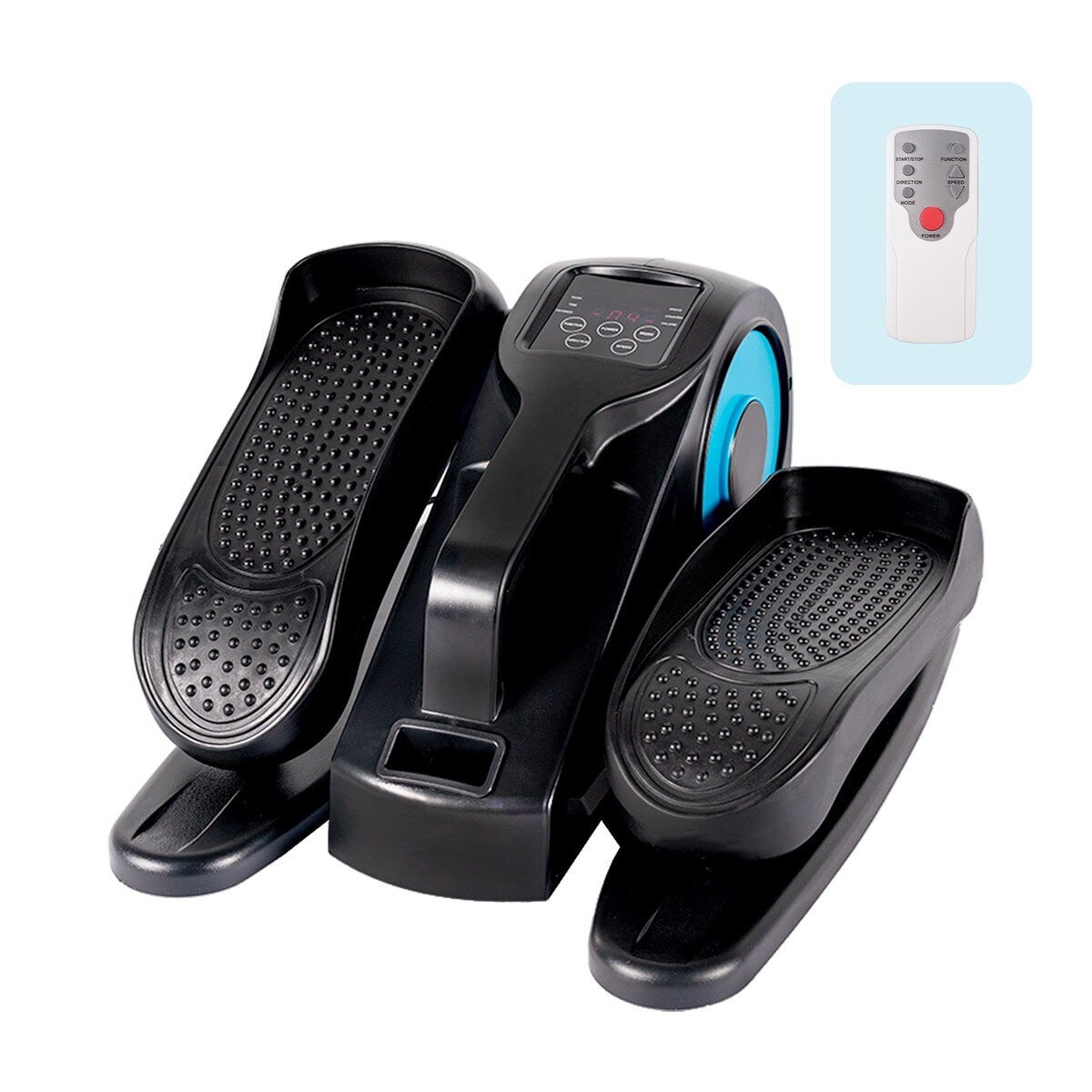 Appareil elliptique de bureau, vélo elliptique avec télécommande, pédalier assis pour seniors, adultes et adolescents