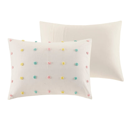 Ensemble de couette à pompons Ensley en coton jacquard par Intelligent Design Kids