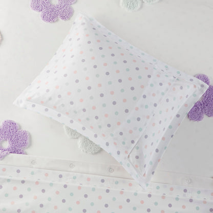 Parure de lit réversible en chenille tuftée Madeline Floral d'Intelligent Design Kids