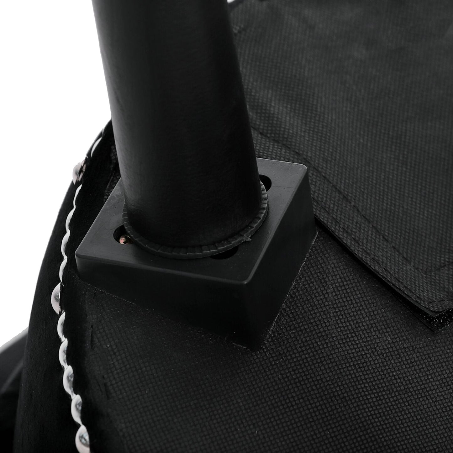 Tabouret de coiffeuse VEIKOUS avec dossier bas et pieds en bois - 17,3 x 15,7 x 25,1