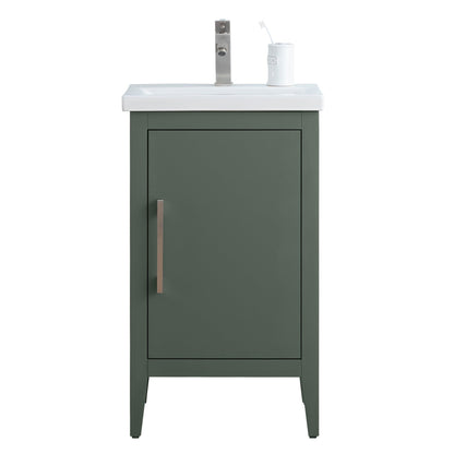 Meuble-lavabo simple vasque Vanity Art 20, 24 ou 30 pouces avec plan de travail en céramique