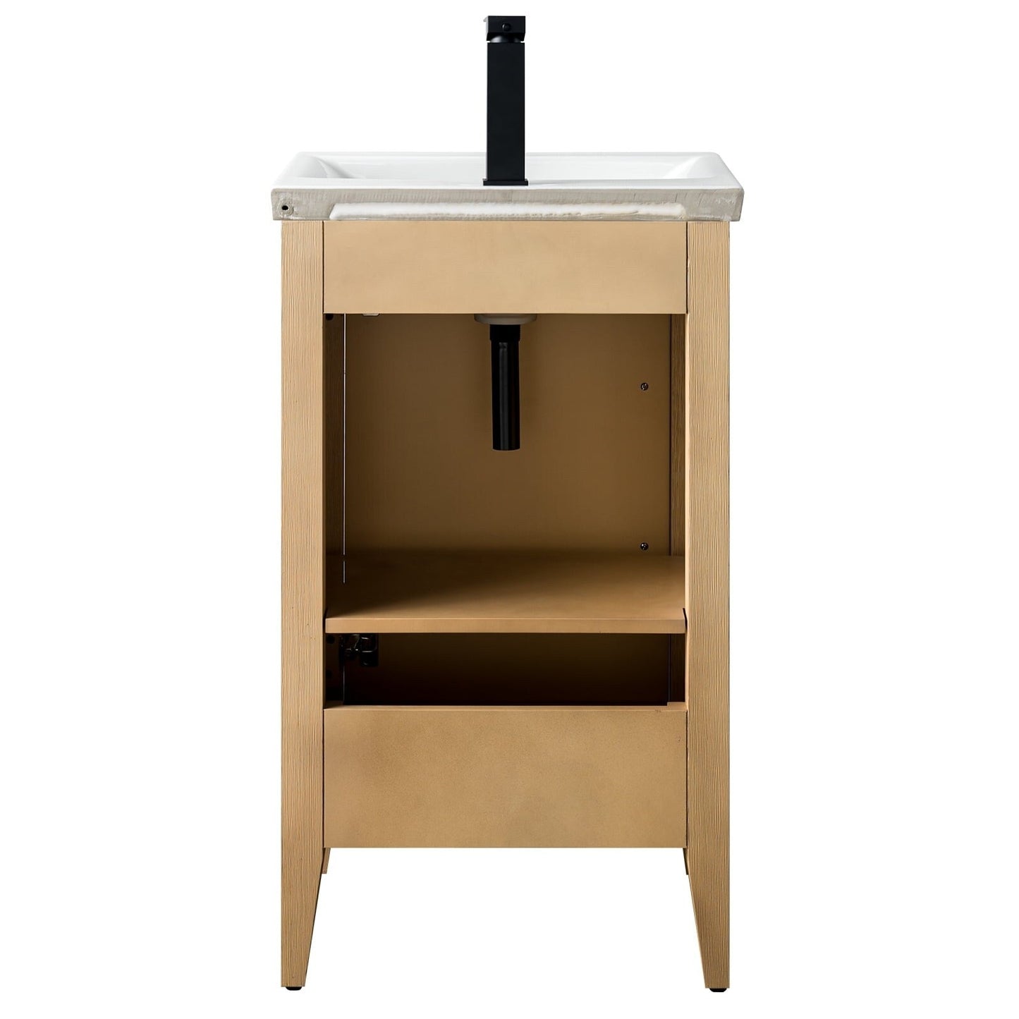 Meuble-lavabo simple vasque Vanity Art 20, 24 ou 30 pouces avec plan de travail en céramique