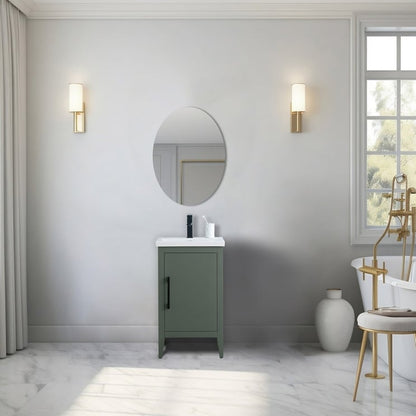 Meuble-lavabo simple vasque Vanity Art 20, 24 ou 30 pouces avec plan de travail en céramique