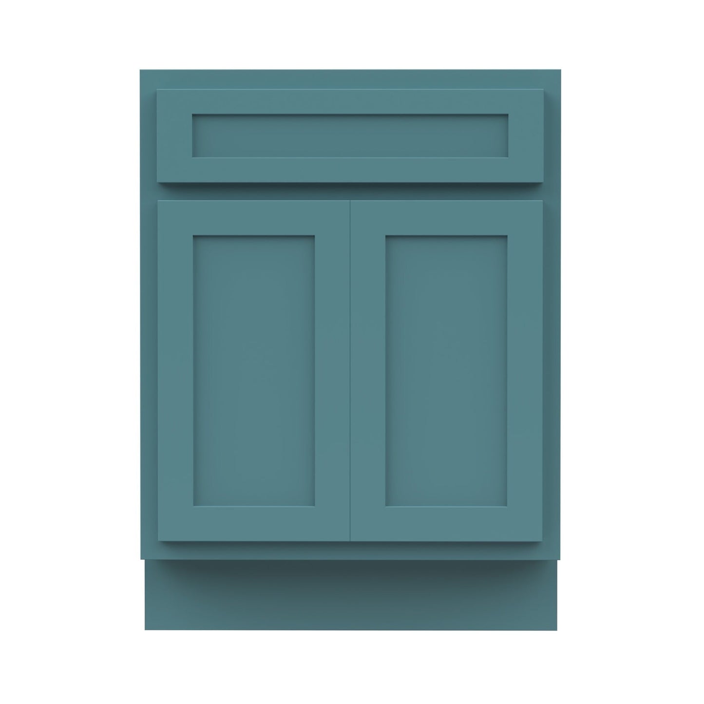 Meuble-lavabo simple vasque en bois massif Vanity Art de 61 cm (24 pouces)