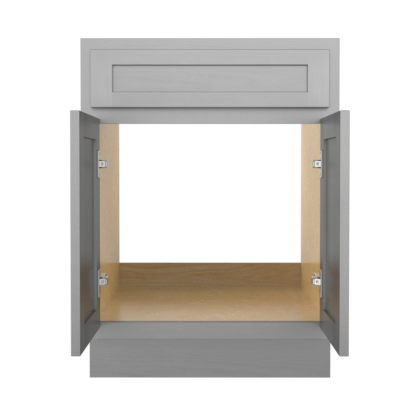 Meuble-lavabo simple vasque en bois massif Vanity Art de 61 cm (24 pouces)