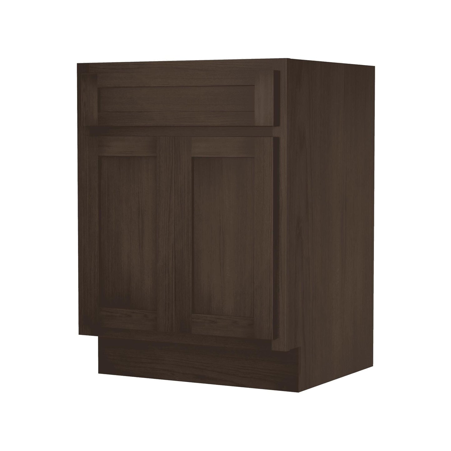 Meuble-lavabo simple vasque en bois massif Vanity Art de 61 cm (24 pouces)