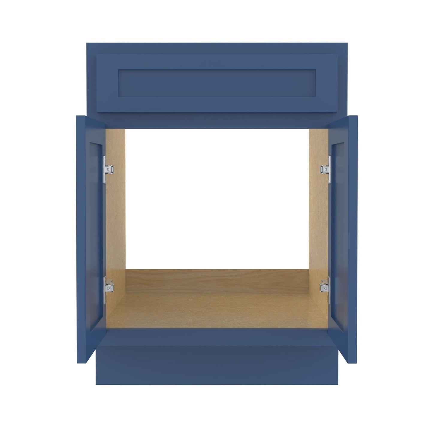 Meuble-lavabo simple vasque en bois massif Vanity Art de 61 cm (24 pouces)