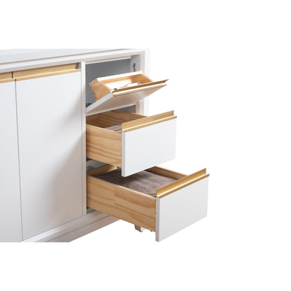 Meuble-lavabo Vanity Art avec vasque en céramique et plan de travail en marbre reconstitué