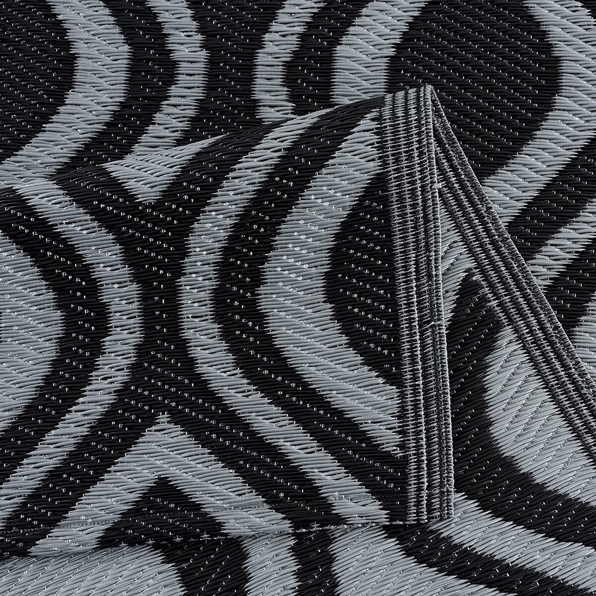 Tapis de sol/tapis d'extérieur léger et réversible Venice en plastique recyclé