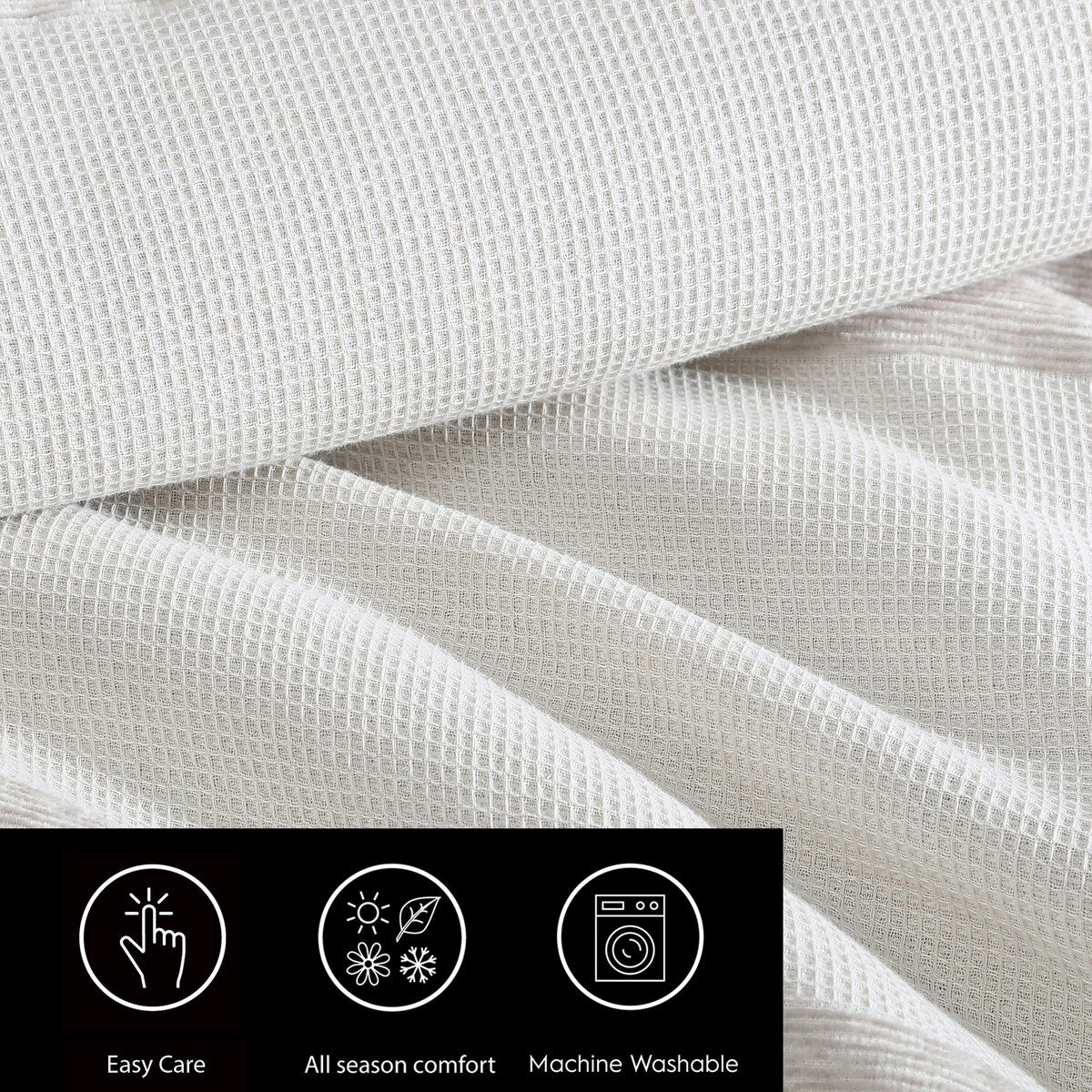 Ensemble de couette beige à rayures gaufrées en chenille Vera Wang