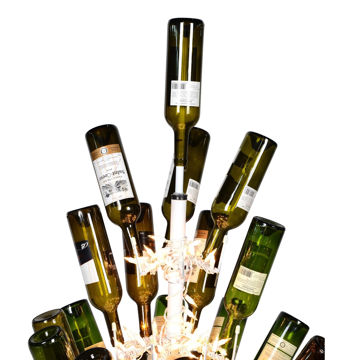 Vickerman 6,5' x 46 Bouteille de vin blanc artificielle DuraL 600CL. Contient 121 bouteilles.