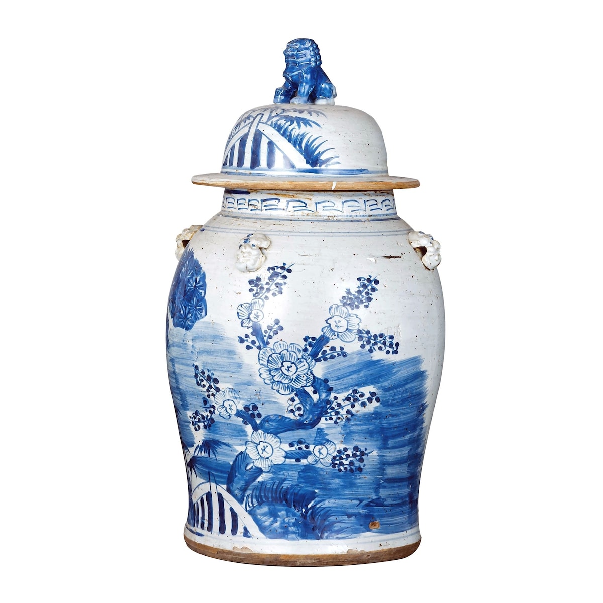 Jarre vintage à motif pin - Grand modèle