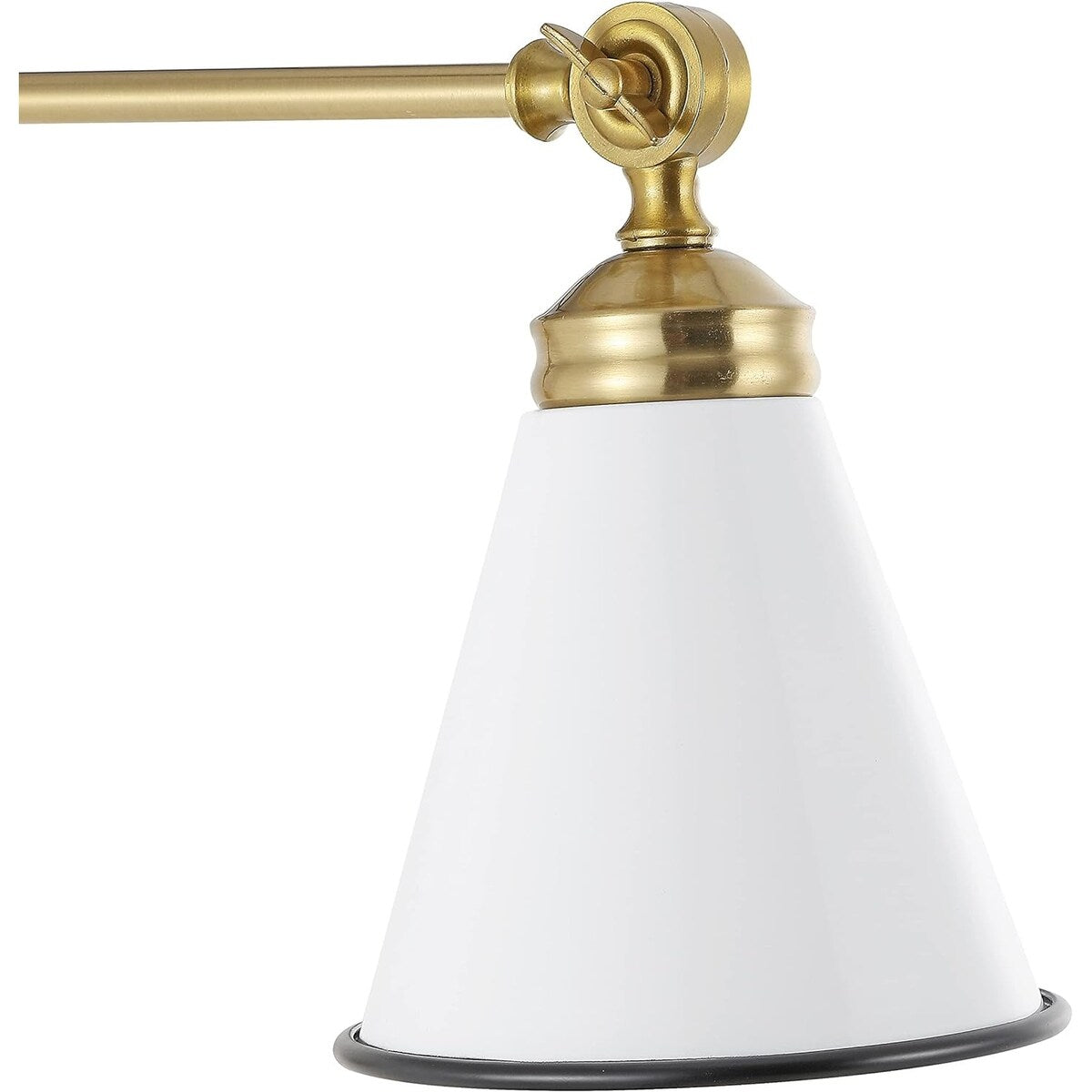 Applique murale industrielle WINGBO à bras articulé avec abat-jour en métal, lot de 2...