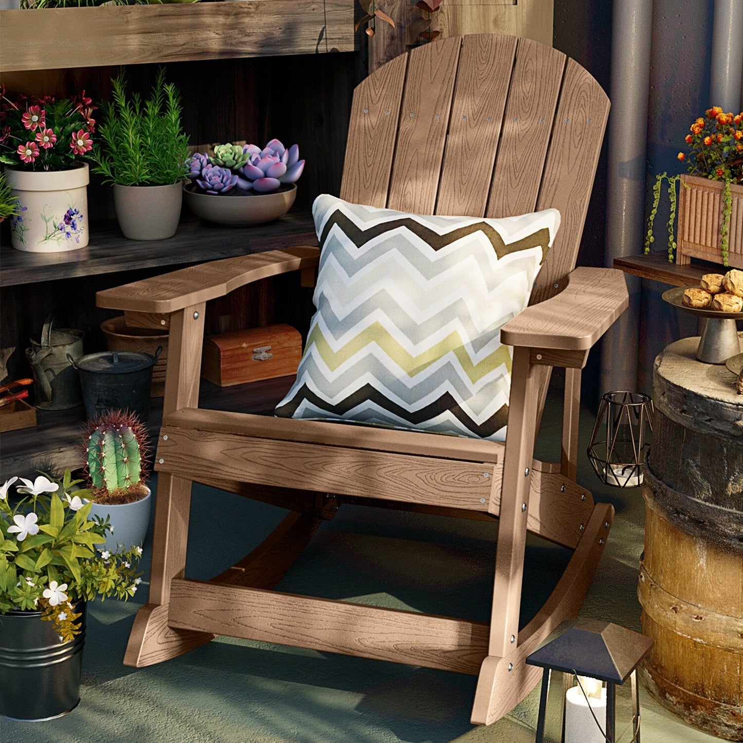 Fauteuil à bascule d'extérieur WINSOON tout temps, lot de 2