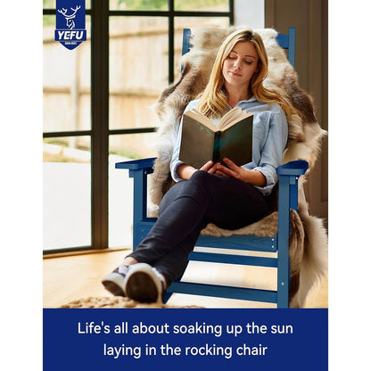 Fauteuil à bascule d'extérieur WINSOON tout temps, lot de 2