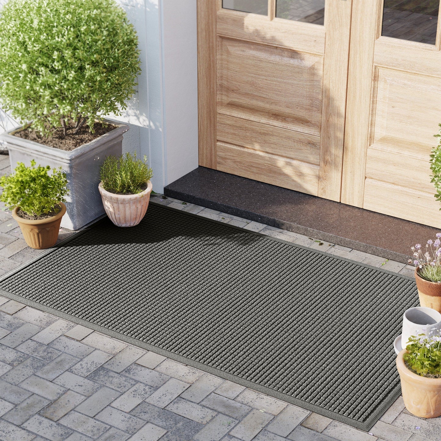 Tapis d'entrée WaterHog Squares pour intérieur et extérieur