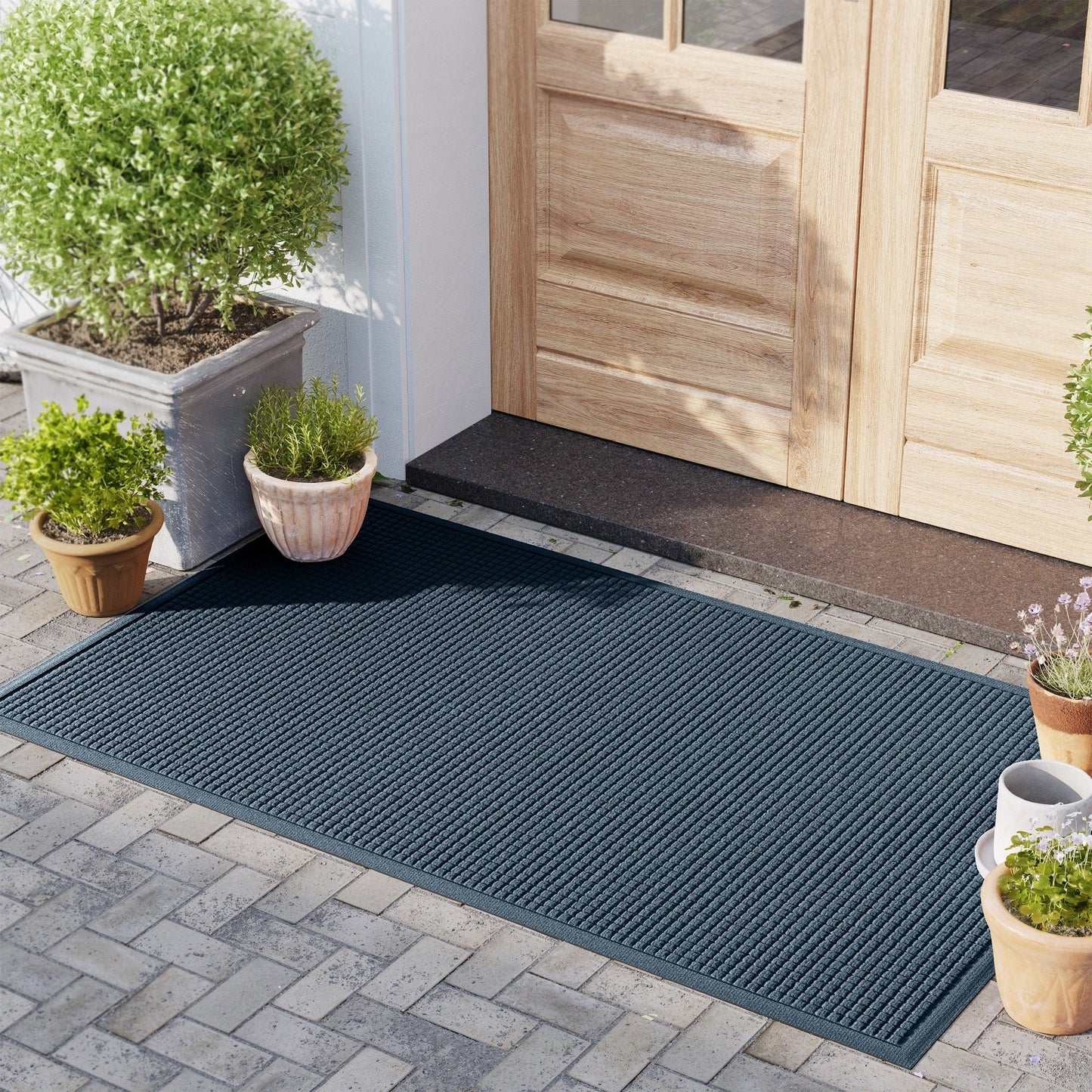 Tapis d'entrée WaterHog Squares pour intérieur et extérieur