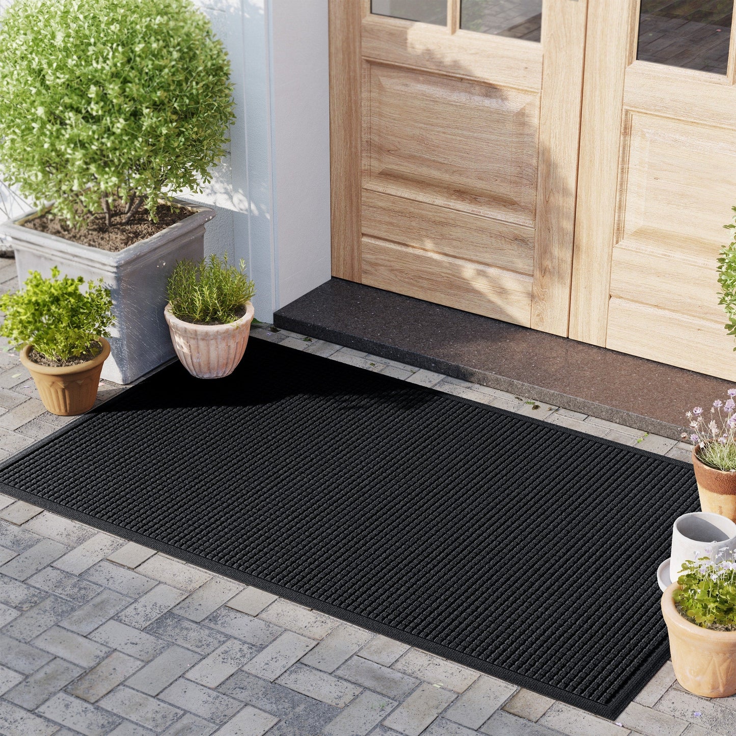 Tapis d'entrée WaterHog Squares pour intérieur et extérieur