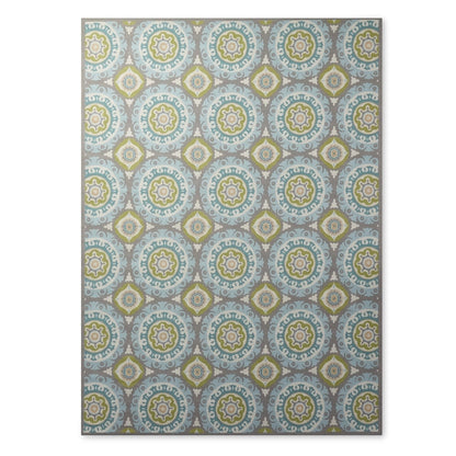 Tapis d'intérieur/extérieur Waverly Sun N' Shade à motif médaillon bohème