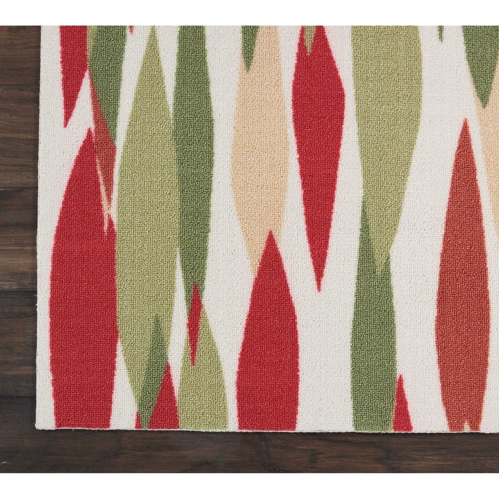 Tapis d'intérieur/extérieur moderne abstrait Waverly Sun N' Shade