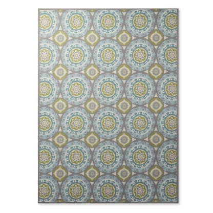 Tapis d'intérieur/extérieur Waverly Sun N' Shade à motif médaillon bohème