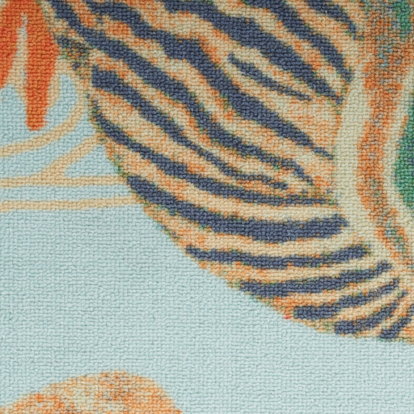 Tapis d'intérieur/extérieur Waverly Sun &amp; Shade Shore Thing Tropical Sea Shell Floral