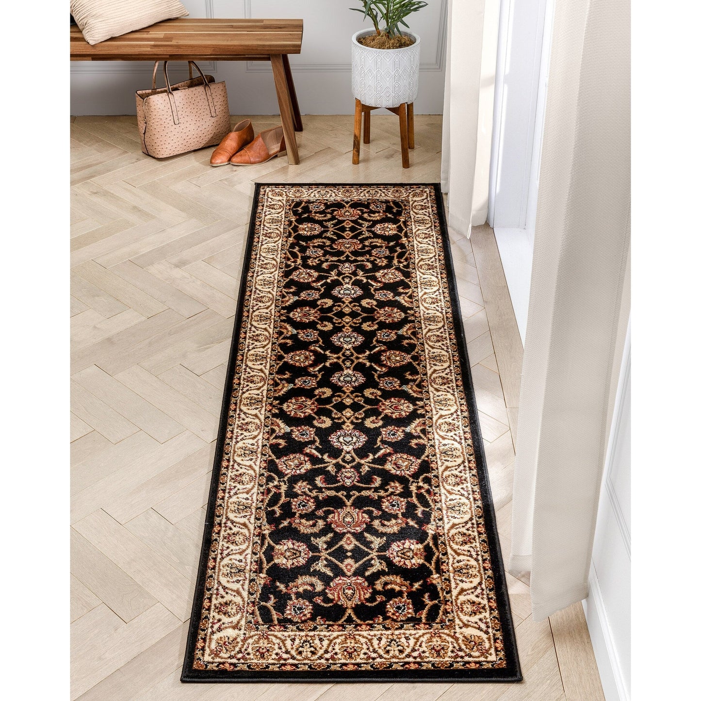 Tapis oriental persan traditionnel Barclay Sarouk bien tissé